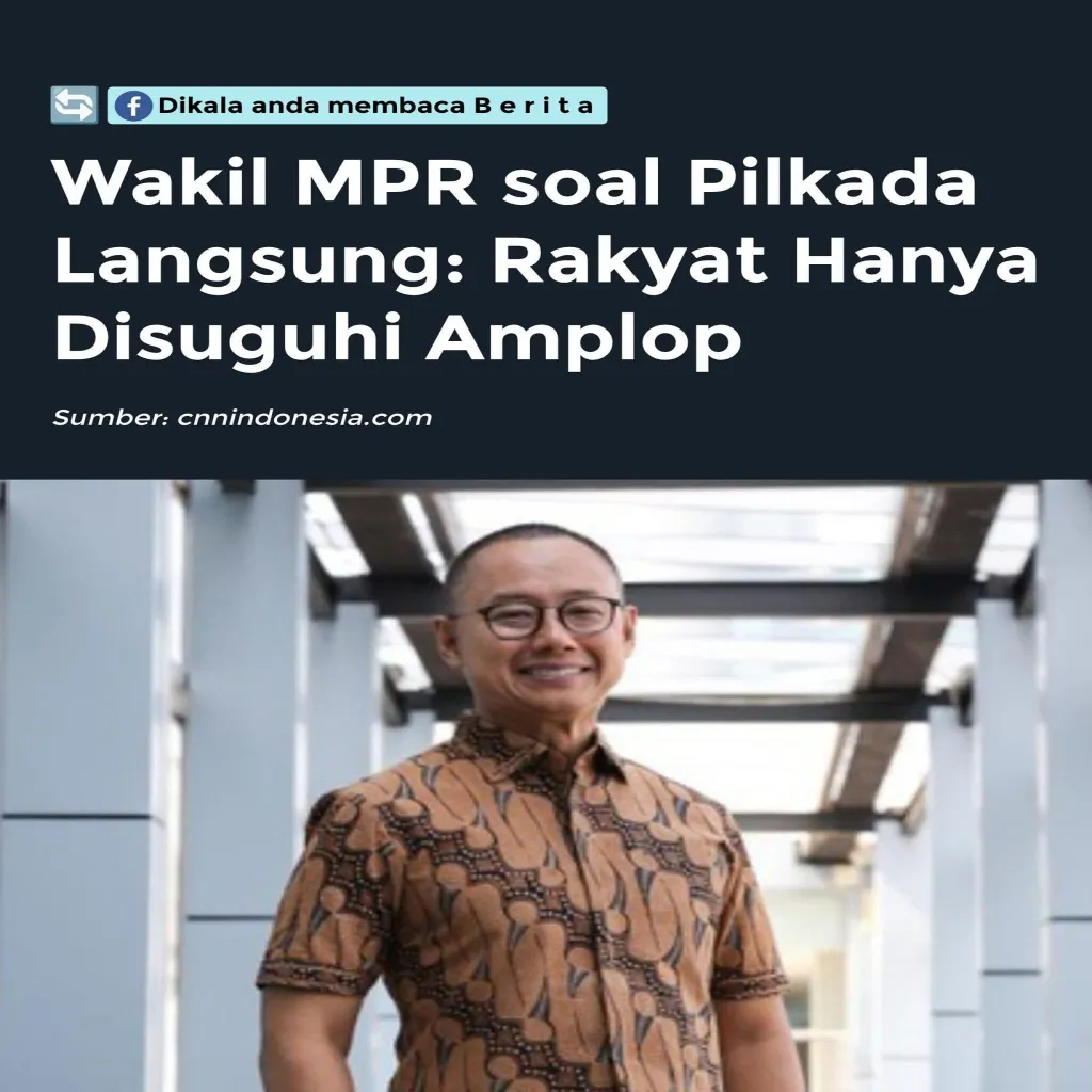 Pancasila Dijadikan Tameng: Wakil Ketua MPR Dorong Pilkada Tanpa Rakyat